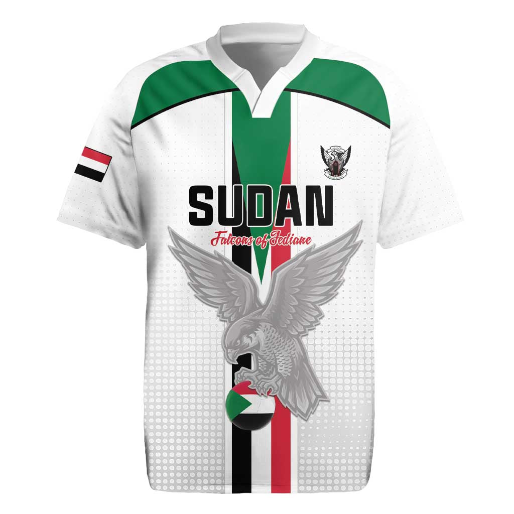 Custom Sudan Football Rugby Jersey Go Champions Falcons of Jediane - Wonder Print Shop