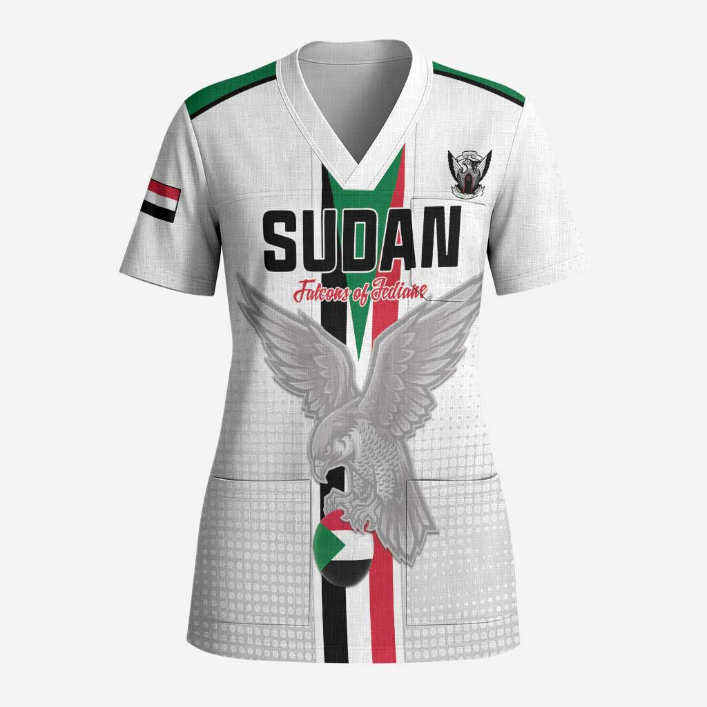 Custom Sudan Football Scrub Top Go Champions Falcons of Jediane - Wonder Print Shop