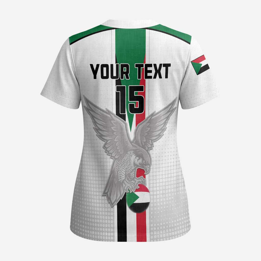 Custom Sudan Football Scrub Top Go Champions Falcons of Jediane - Wonder Print Shop