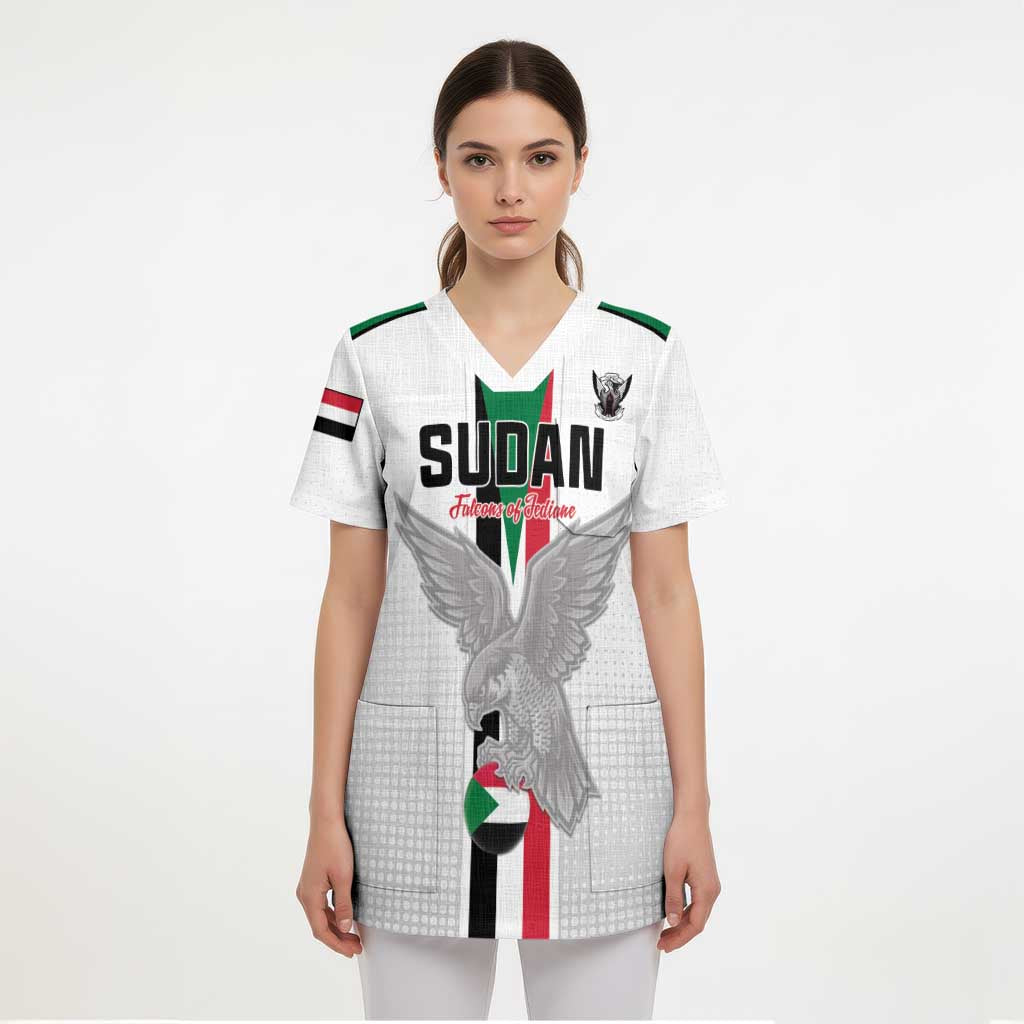 Custom Sudan Football Scrub Top Go Champions Falcons of Jediane - Wonder Print Shop