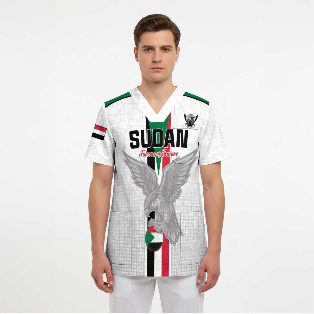 Custom Sudan Football Scrub Top Go Champions Falcons of Jediane - Wonder Print Shop