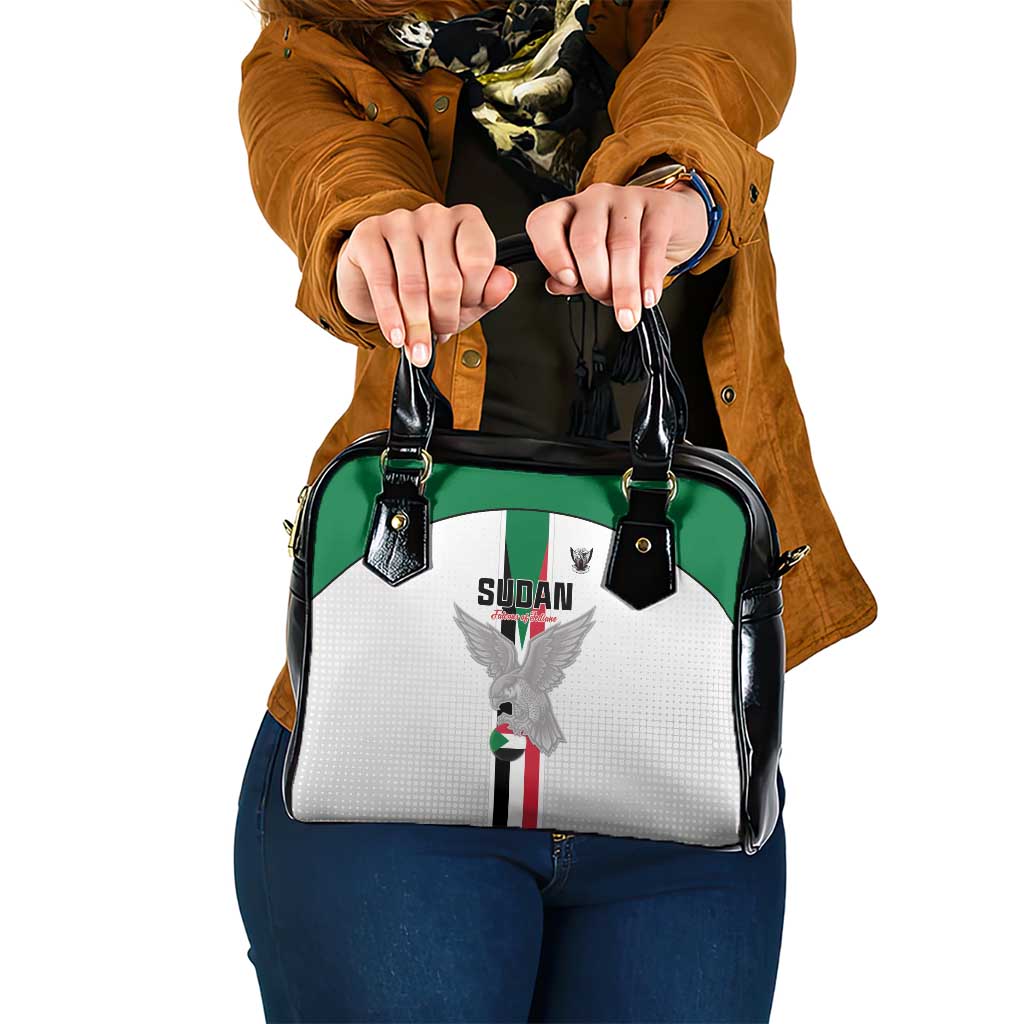 Sudan Football Shoulder Handbag Go Champions Falcons of Jediane - Wonder Print Shop