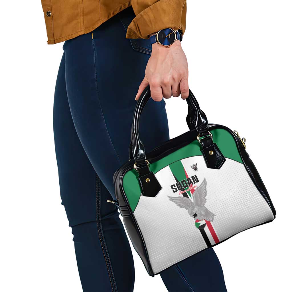 Sudan Football Shoulder Handbag Go Champions Falcons of Jediane - Wonder Print Shop