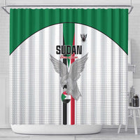 Sudan Football Shower Curtain Go Champions Falcons of Jediane - Wonder Print Shop