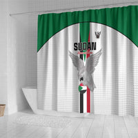 Sudan Football Shower Curtain Go Champions Falcons of Jediane - Wonder Print Shop
