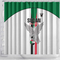 Sudan Football Shower Curtain Go Champions Falcons of Jediane - Wonder Print Shop