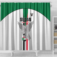 Sudan Football Shower Curtain Go Champions Falcons of Jediane - Wonder Print Shop