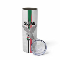 Custom Sudan Football Skinny Tumbler Go Champions Falcons of Jediane - Wonder Print Shop