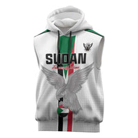 Custom Sudan Football Sleeveless Hoodie Go Champions Falcons of Jediane - Wonder Print Shop