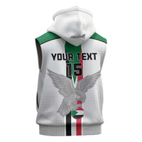 Custom Sudan Football Sleeveless Hoodie Go Champions Falcons of Jediane - Wonder Print Shop