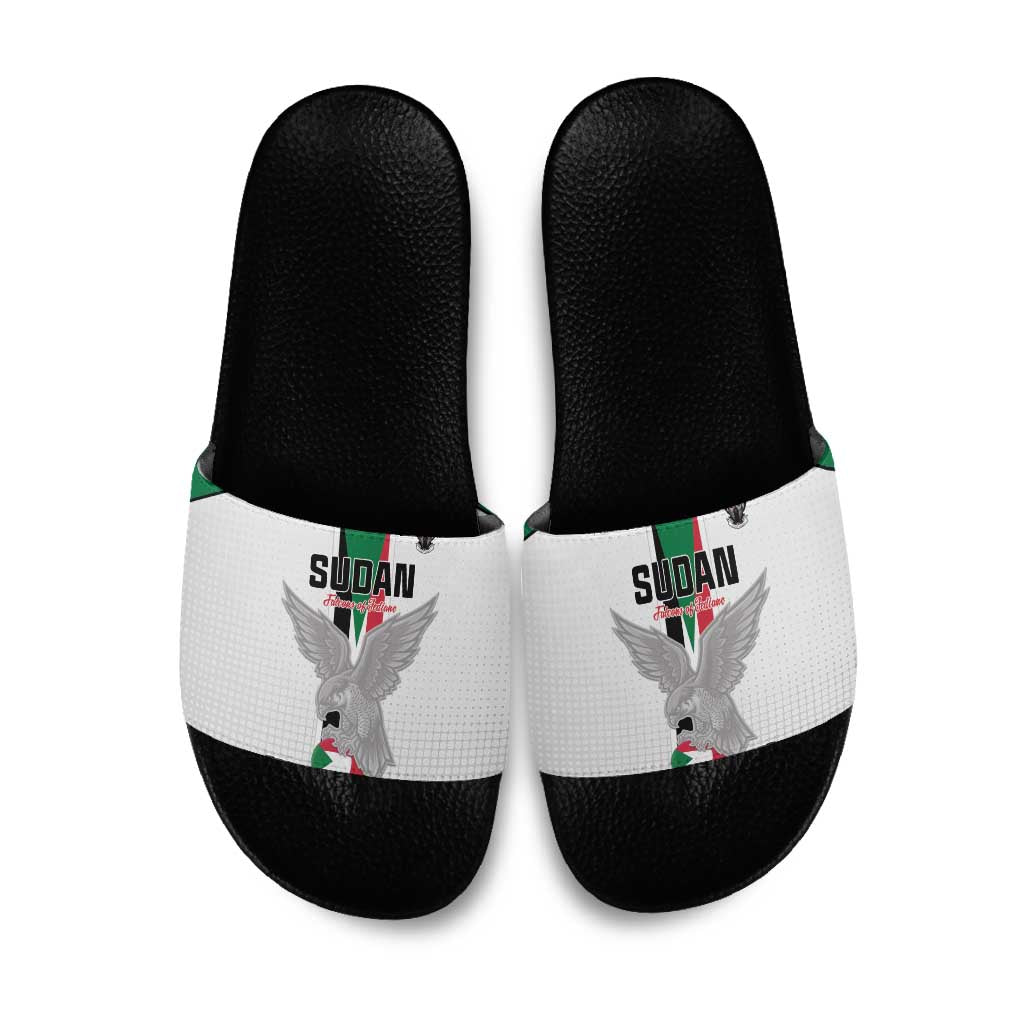 Sudan Football Slide Sandals Go Champions Falcons of Jediane - Wonder Print Shop