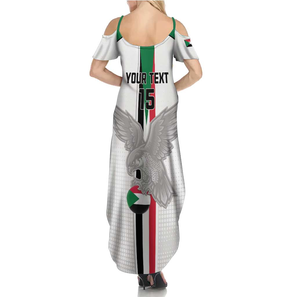 Custom Sudan Football Summer Maxi Dress Go Champions Falcons of Jediane - Wonder Print Shop