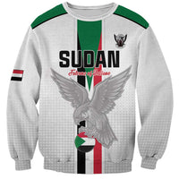 Custom Sudan Football Sweatshirt Go Champions Falcons of Jediane - Wonder Print Shop