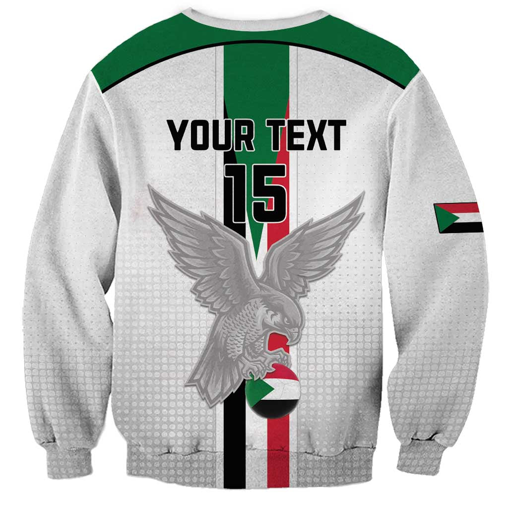Custom Sudan Football Sweatshirt Go Champions Falcons of Jediane - Wonder Print Shop