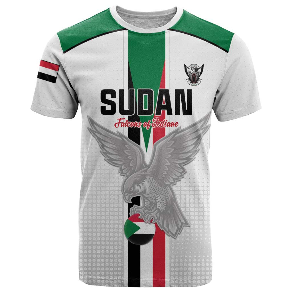 Custom Sudan Football T Shirt Go Champions Falcons of Jediane - Wonder Print Shop