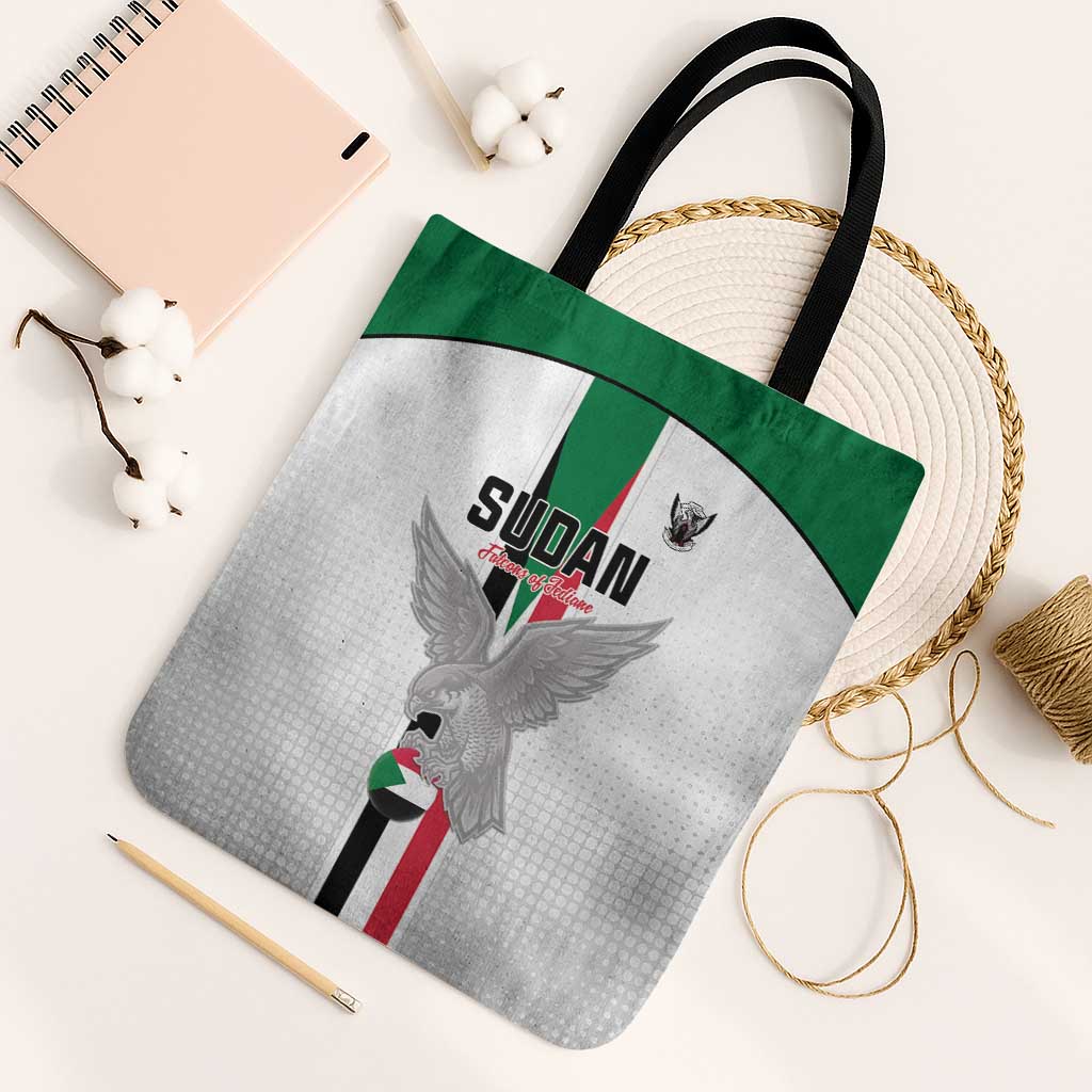 Sudan Football Tote Bag Go Champions Falcons of Jediane - Wonder Print Shop