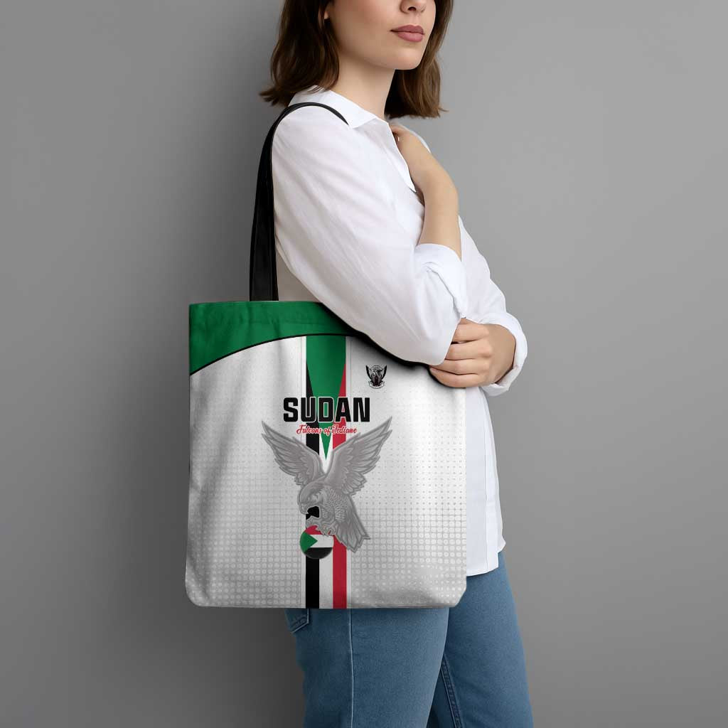 Sudan Football Tote Bag Go Champions Falcons of Jediane - Wonder Print Shop