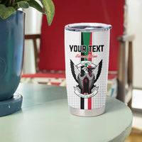 Custom Sudan Football Tumbler Cup Go Champions Falcons of Jediane - Wonder Print Shop