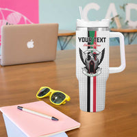 Custom Sudan Football Tumbler With Handle Go Champions Falcons of Jediane - Wonder Print Shop