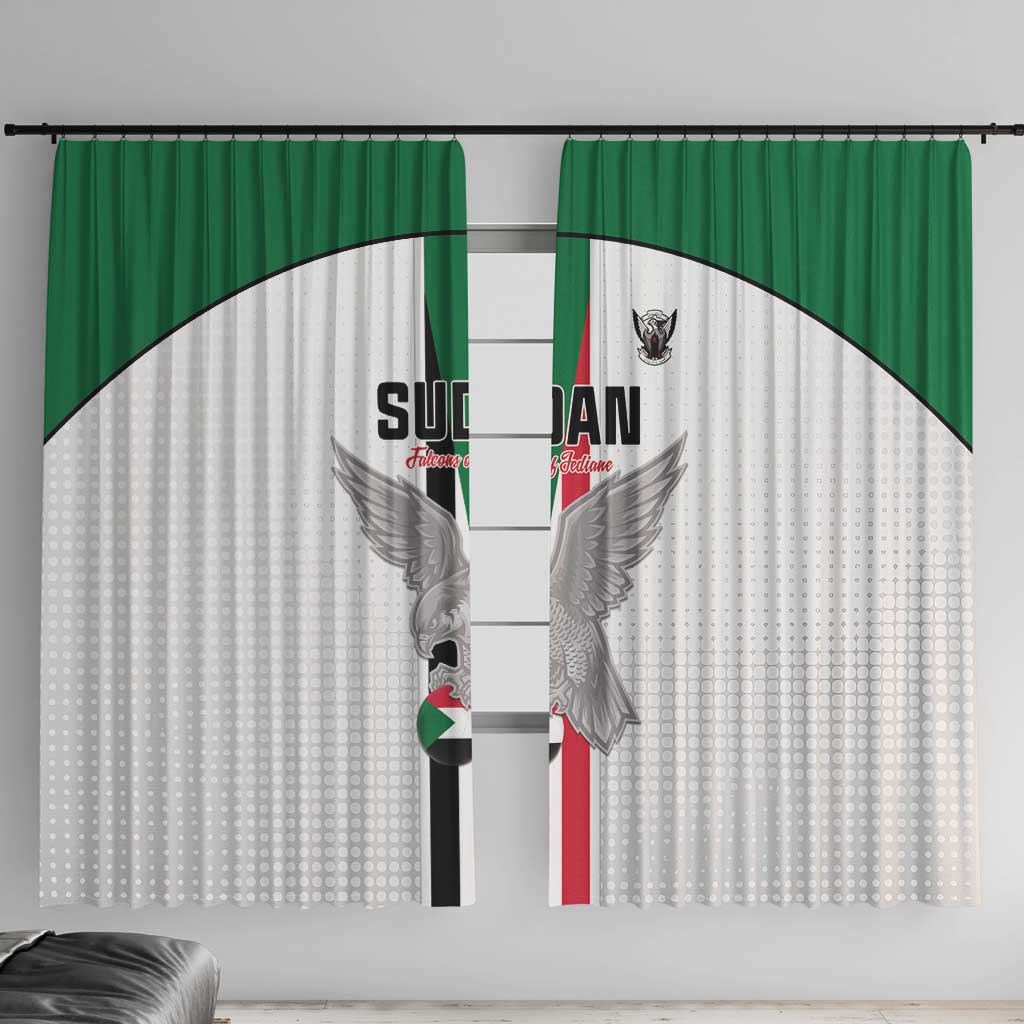 Sudan Football Window Curtain Go Champions Falcons of Jediane - Wonder Print Shop