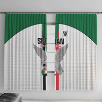 Sudan Football Window Curtain Go Champions Falcons of Jediane - Wonder Print Shop
