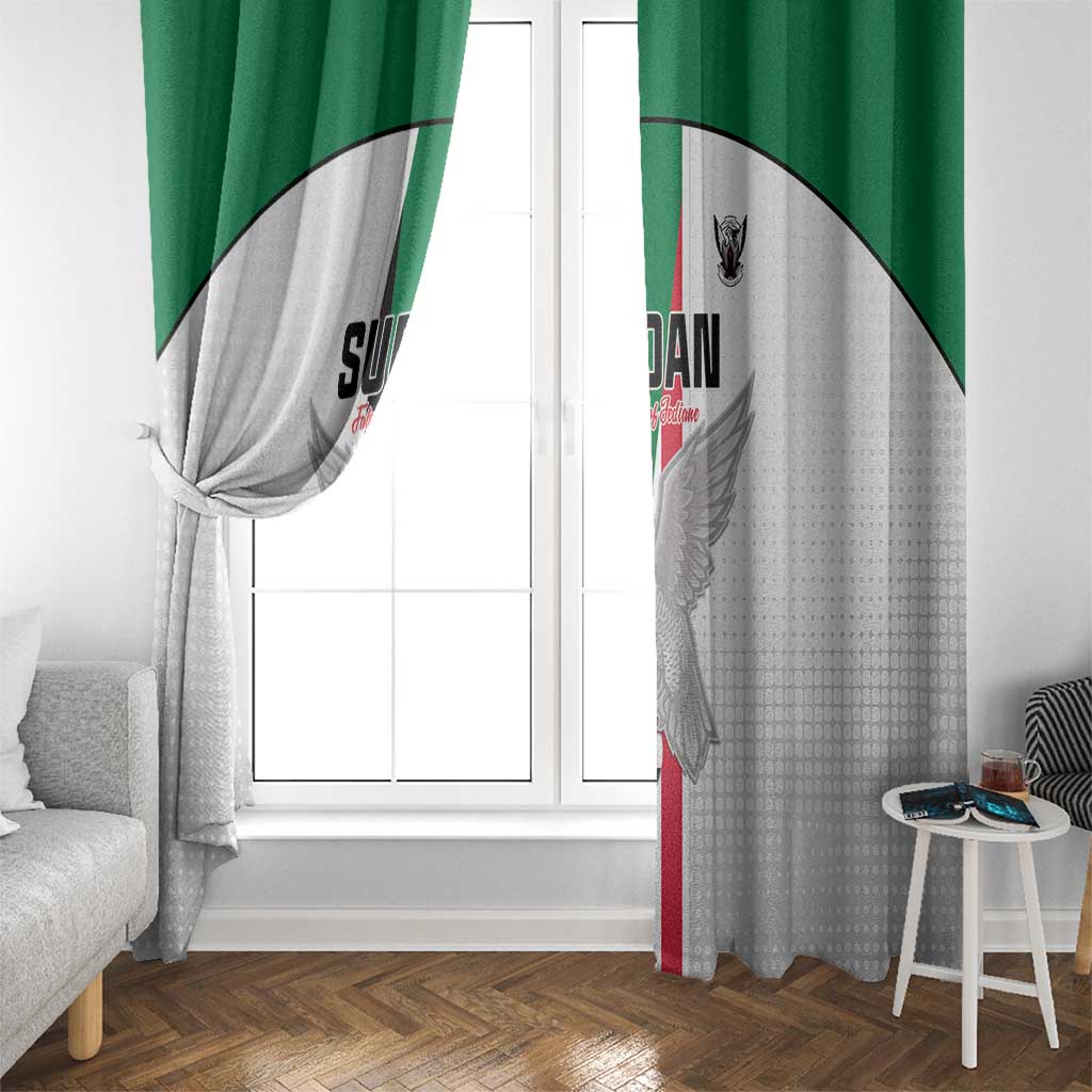 Sudan Football Window Curtain Go Champions Falcons of Jediane - Wonder Print Shop