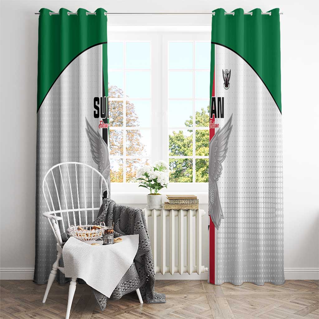 Sudan Football Window Curtain Go Champions Falcons of Jediane - Wonder Print Shop