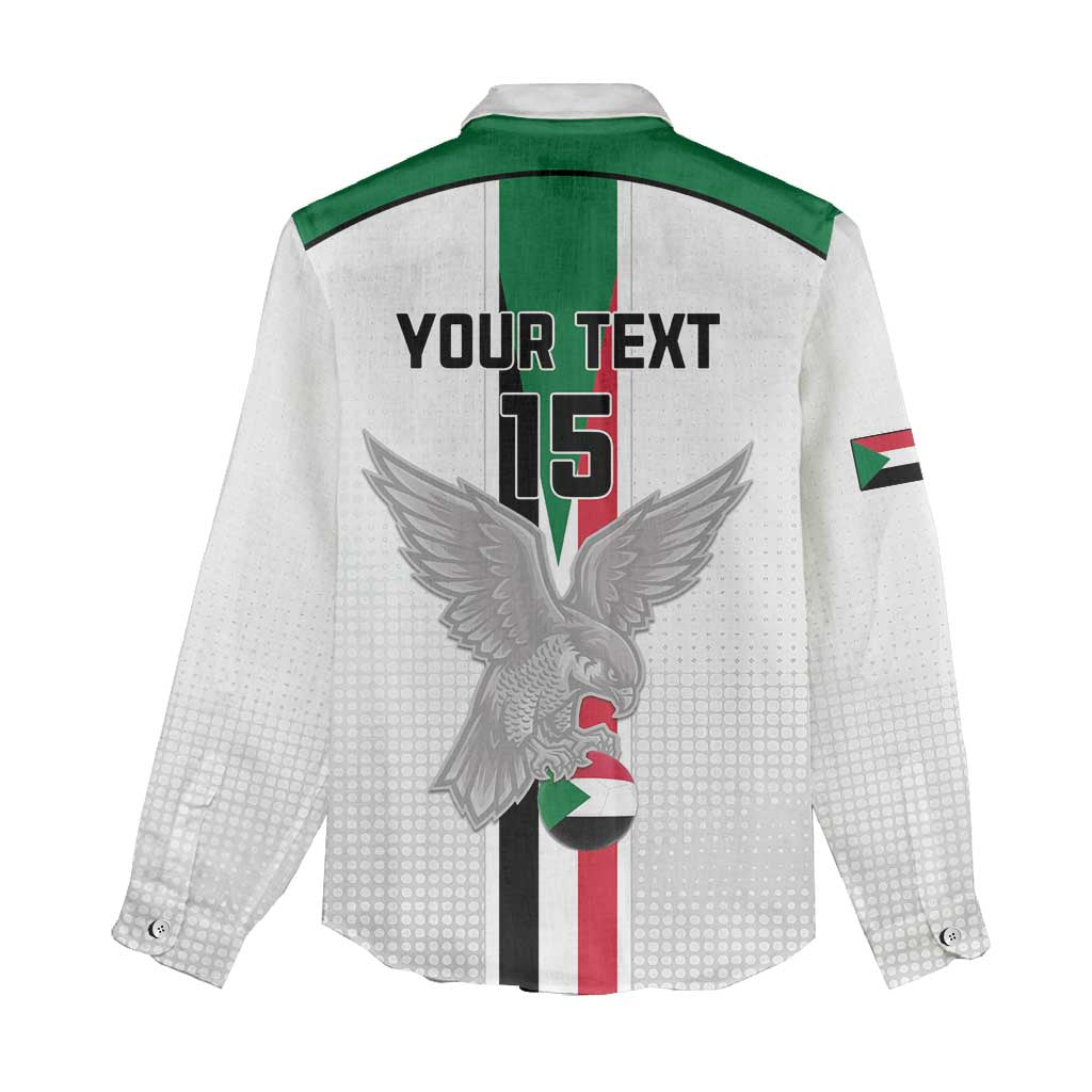 Custom Sudan Football Women Casual Shirt Go Champions Falcons of Jediane - Wonder Print Shop