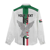 Custom Sudan Football Women Casual Shirt Go Champions Falcons of Jediane - Wonder Print Shop