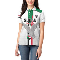 Custom Sudan Football Women Polo Shirt Go Champions Falcons of Jediane - Wonder Print Shop