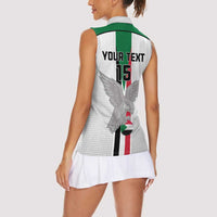 Custom Sudan Football Women Sleeveless Polo Shirt Go Champions Falcons of Jediane - Wonder Print Shop