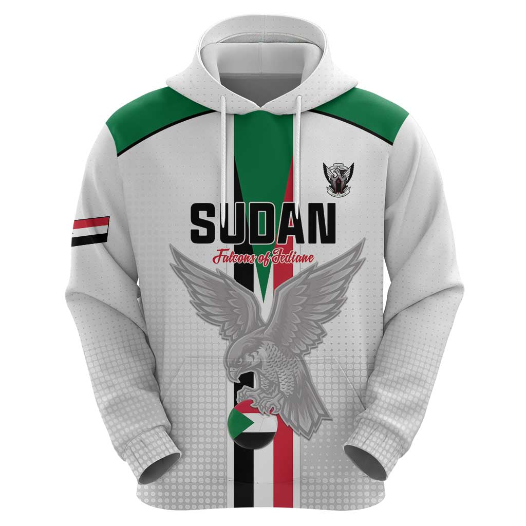 Custom Sudan Football Zip Hoodie Go Champions Falcons of Jediane - Wonder Print Shop