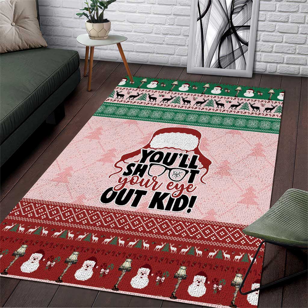 Christmas Story Area Rug You'll Shoot Your Eye Out - Wonder Print Shop