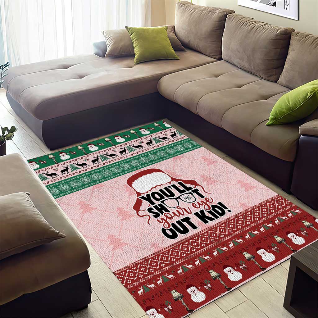 Christmas Story Area Rug You'll Shoot Your Eye Out - Wonder Print Shop