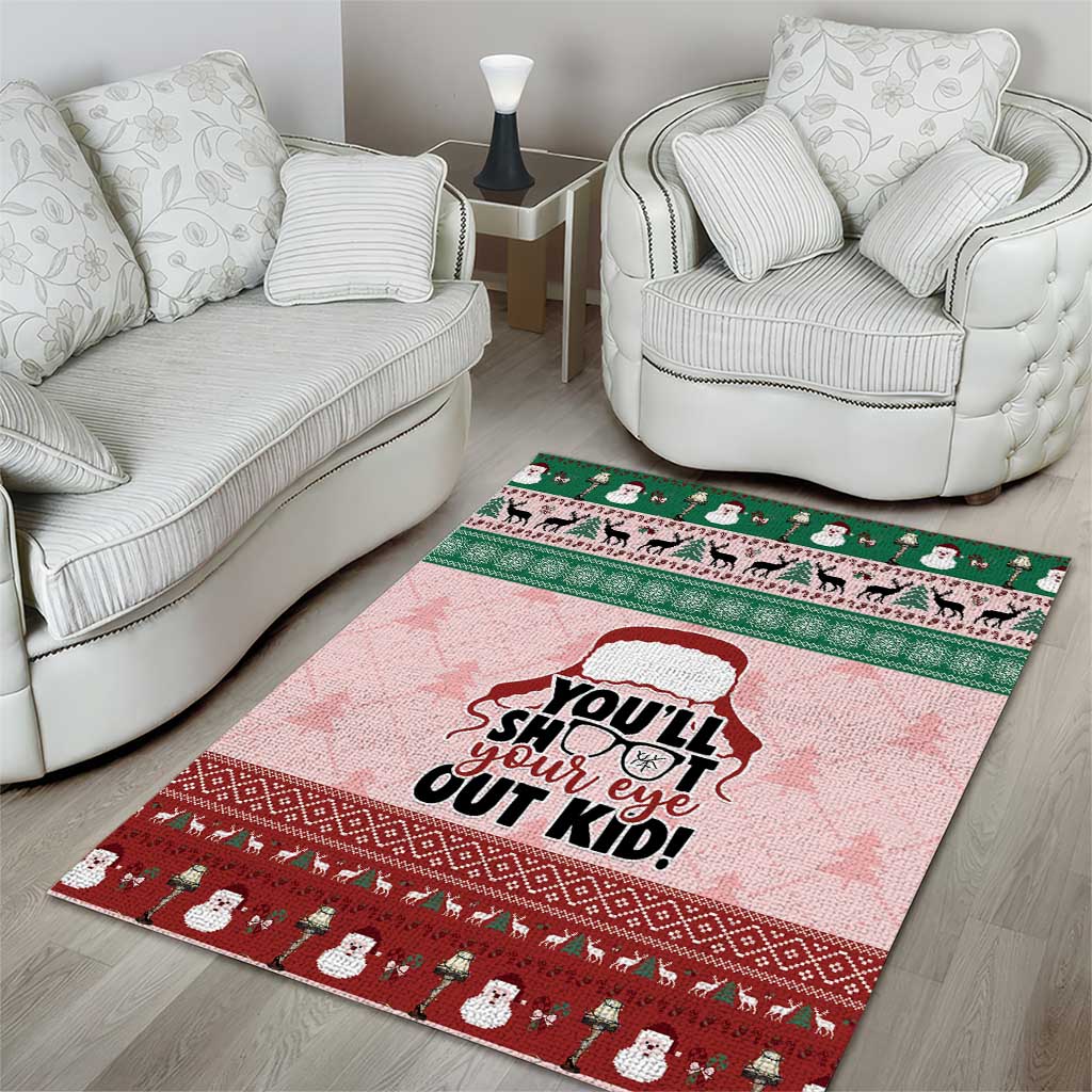 Christmas Story Area Rug You'll Shoot Your Eye Out - Wonder Print Shop