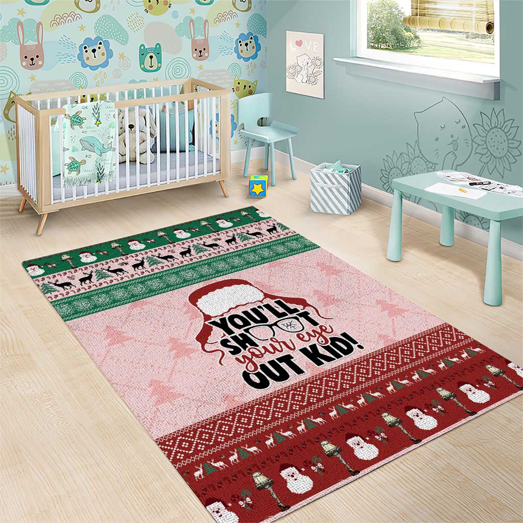 Christmas Story Area Rug You'll Shoot Your Eye Out - Wonder Print Shop