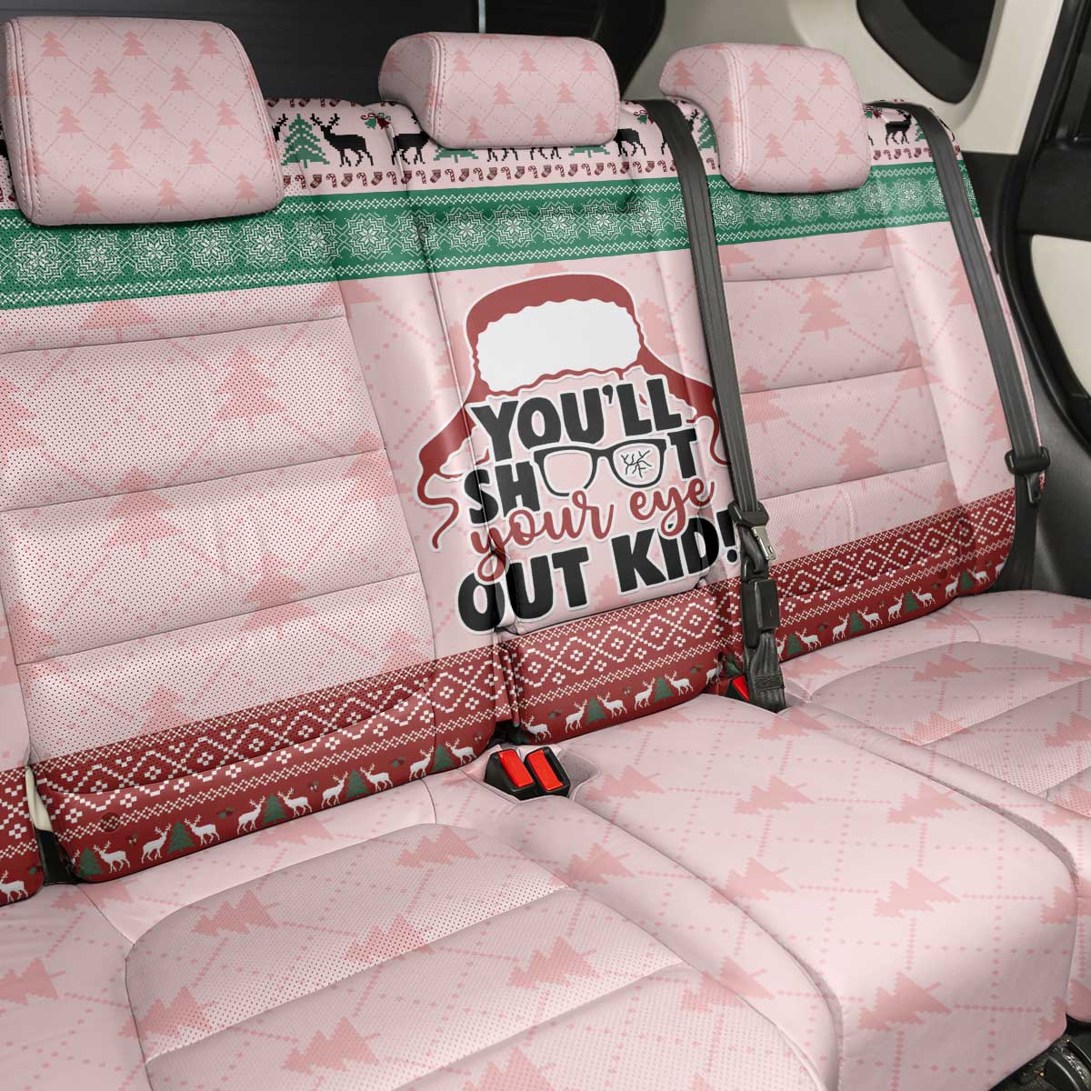 Christmas Story Back Car Seat Cover You'll Shoot Your Eye Out - Wonder Print Shop
