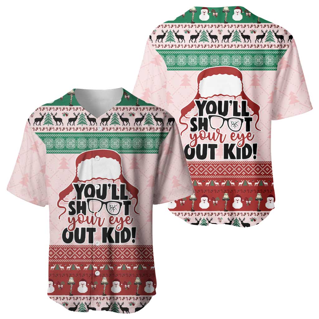 Christmas Story Baseball Jersey You'll Shoot Your Eye Out - Wonder Print Shop