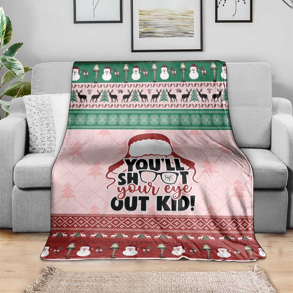 Christmas Story Blanket You'll Shoot Your Eye Out - Wonder Print Shop