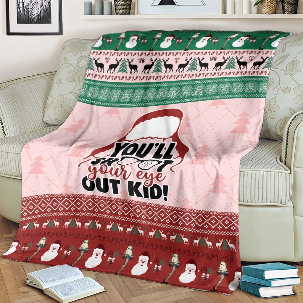 Christmas Story Blanket You'll Shoot Your Eye Out - Wonder Print Shop