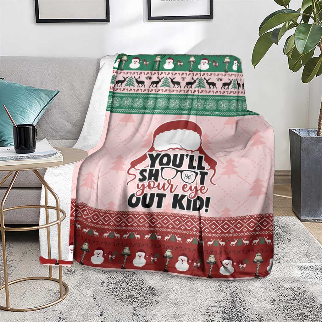 Christmas Story Blanket You'll Shoot Your Eye Out - Wonder Print Shop
