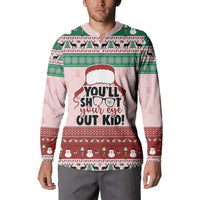 Christmas Story Button Sweatshirt You'll Shoot Your Eye Out - Wonder Print Shop