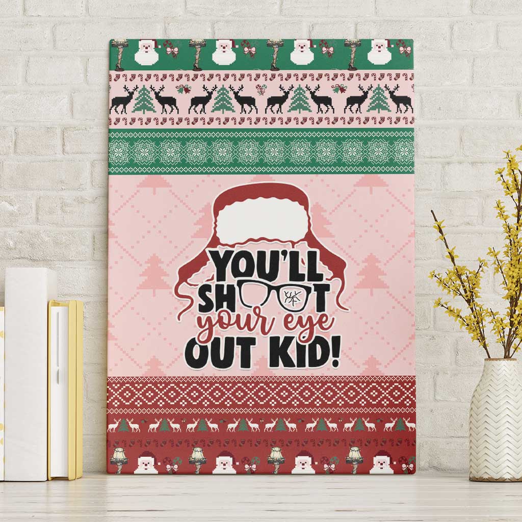 Christmas Story Canvas Wall Art You'll Shoot Your Eye Out - Wonder Print Shop