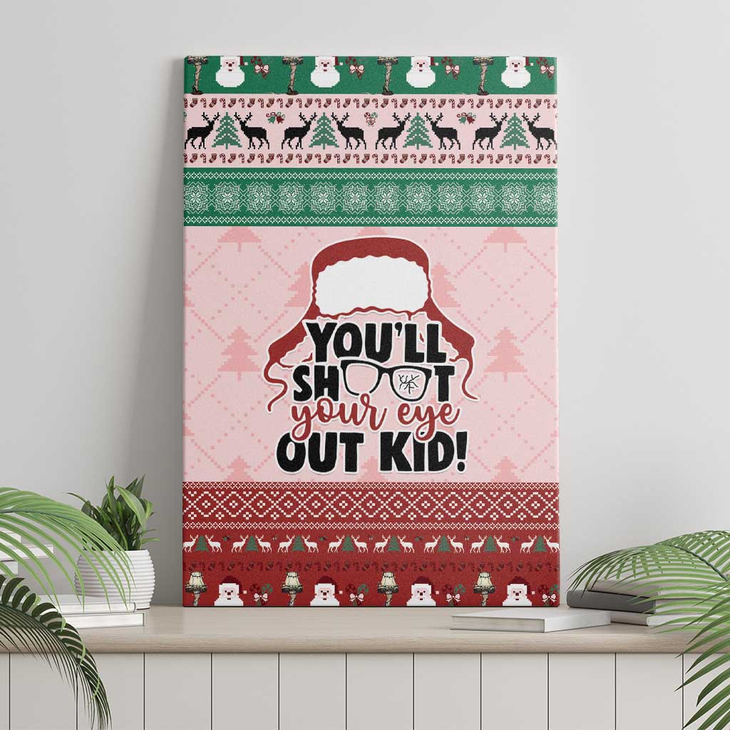 Christmas Story Canvas Wall Art You'll Shoot Your Eye Out - Wonder Print Shop