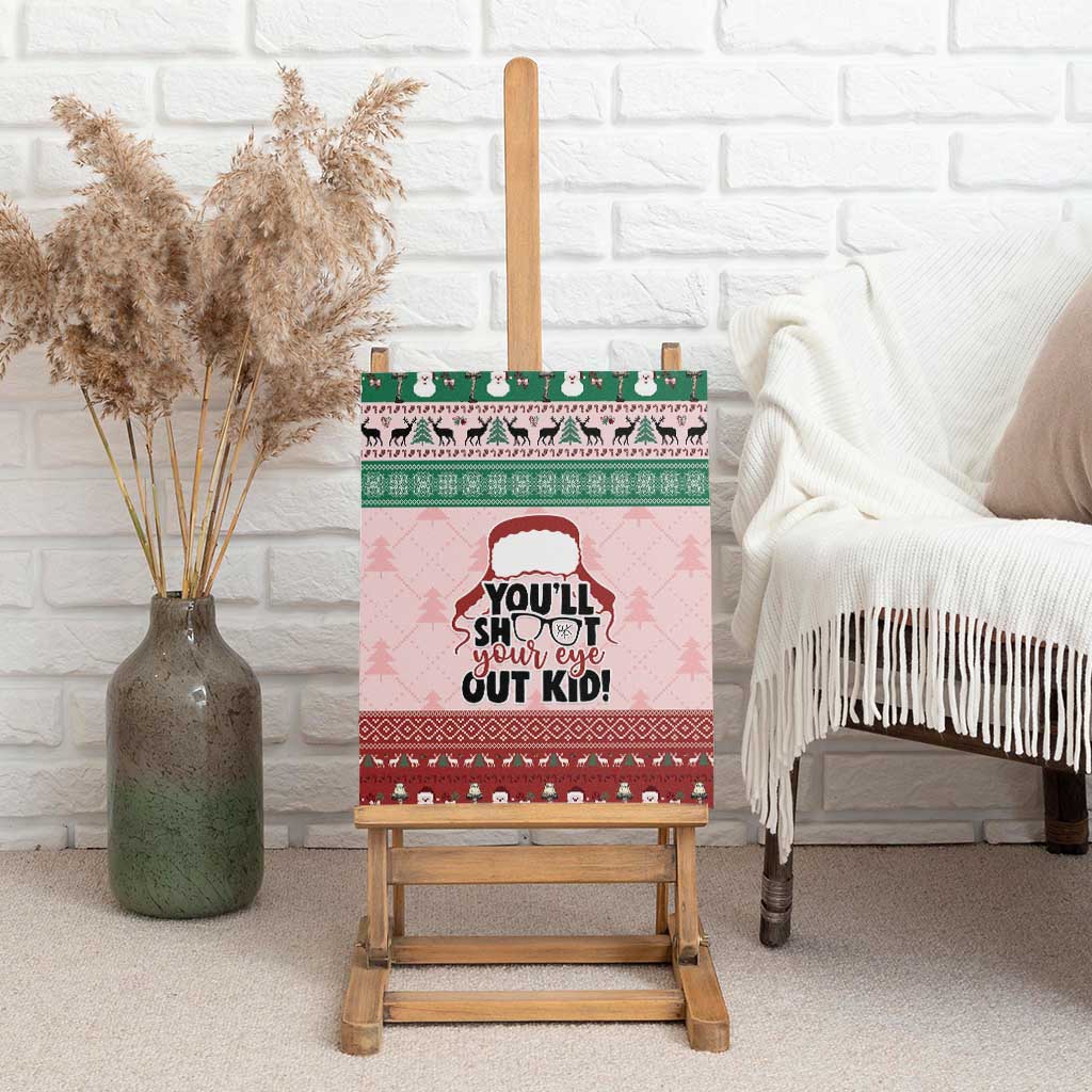 Christmas Story Canvas Wall Art You'll Shoot Your Eye Out - Wonder Print Shop