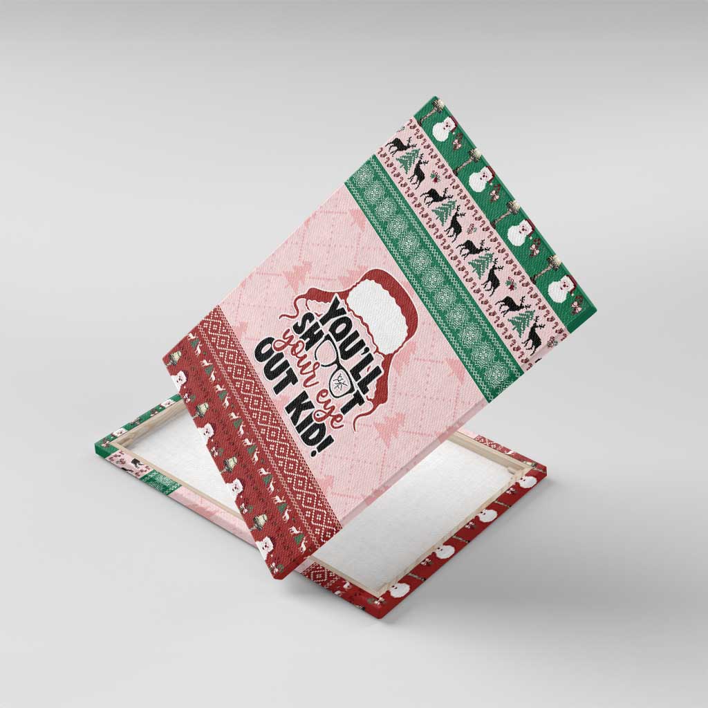 Christmas Story Canvas Wall Art You'll Shoot Your Eye Out - Wonder Print Shop