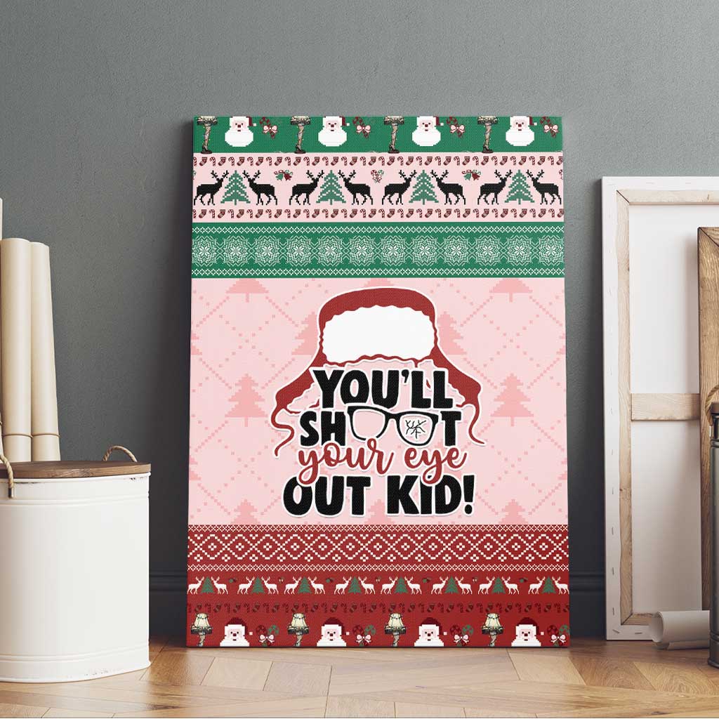 Christmas Story Canvas Wall Art You'll Shoot Your Eye Out - Wonder Print Shop