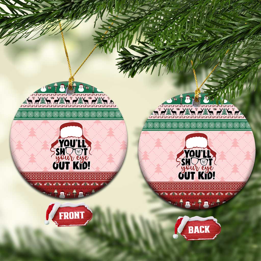 Christmas Story Ceramic Ornament You'll Shoot Your Eye Out - Wonder Print Shop