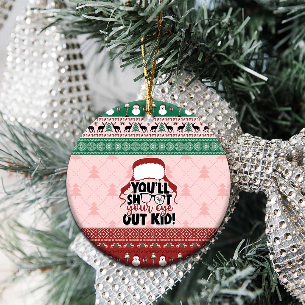 Christmas Story Ceramic Ornament You'll Shoot Your Eye Out - Wonder Print Shop