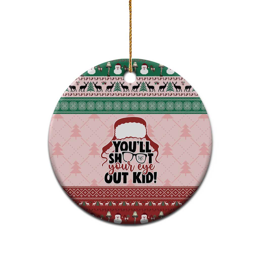 Christmas Story Ceramic Ornament You'll Shoot Your Eye Out - Wonder Print Shop